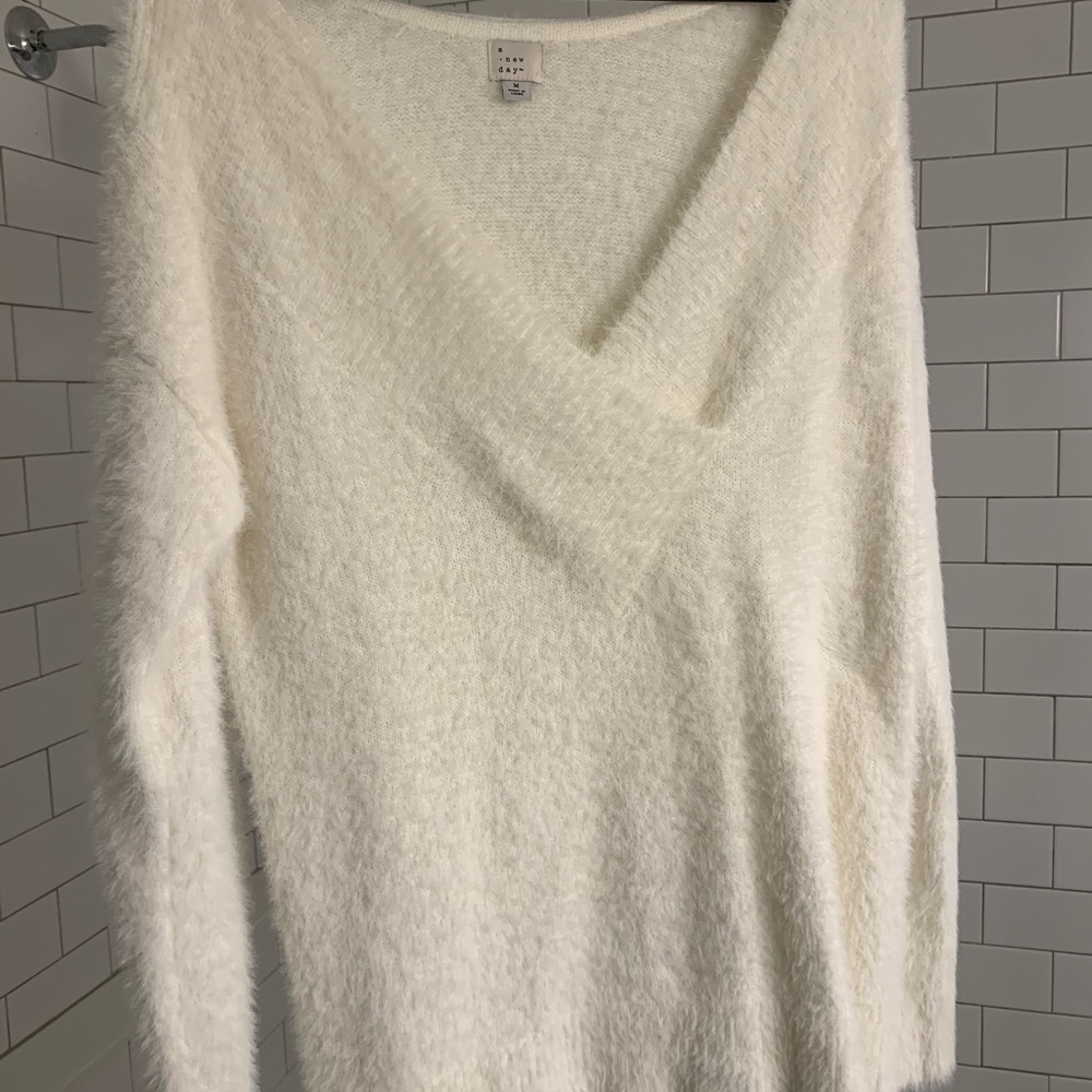 Fuzzy Wrap Sweater